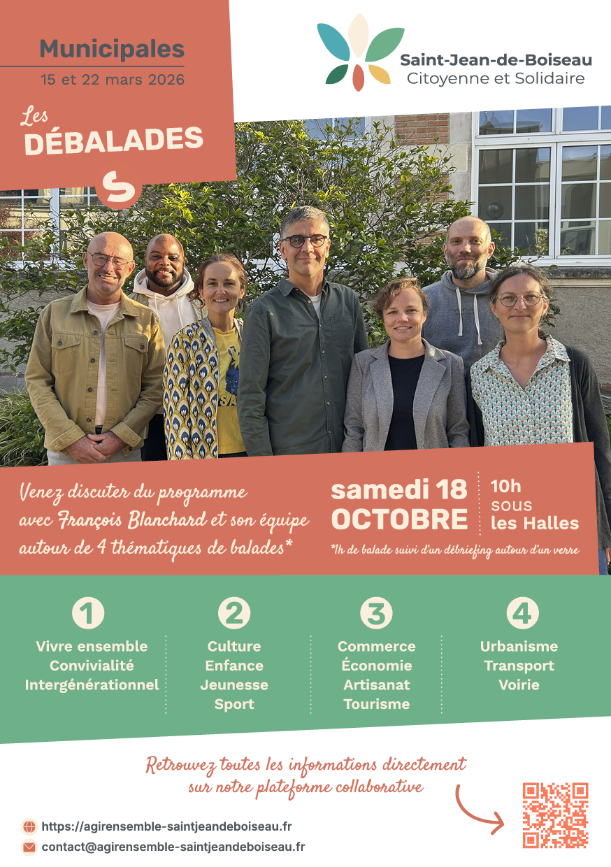 Débalades Municipales 2026 Saint-Jean-de-Boiseau